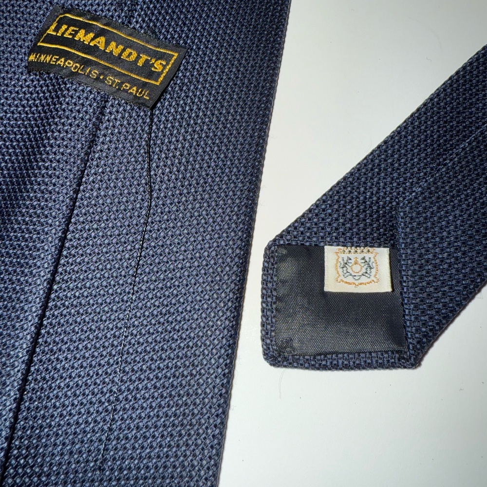 Liemandts Vintage Navy Blue Men's Tie